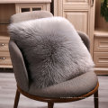 Black Faux Fur Pillow with Cushion